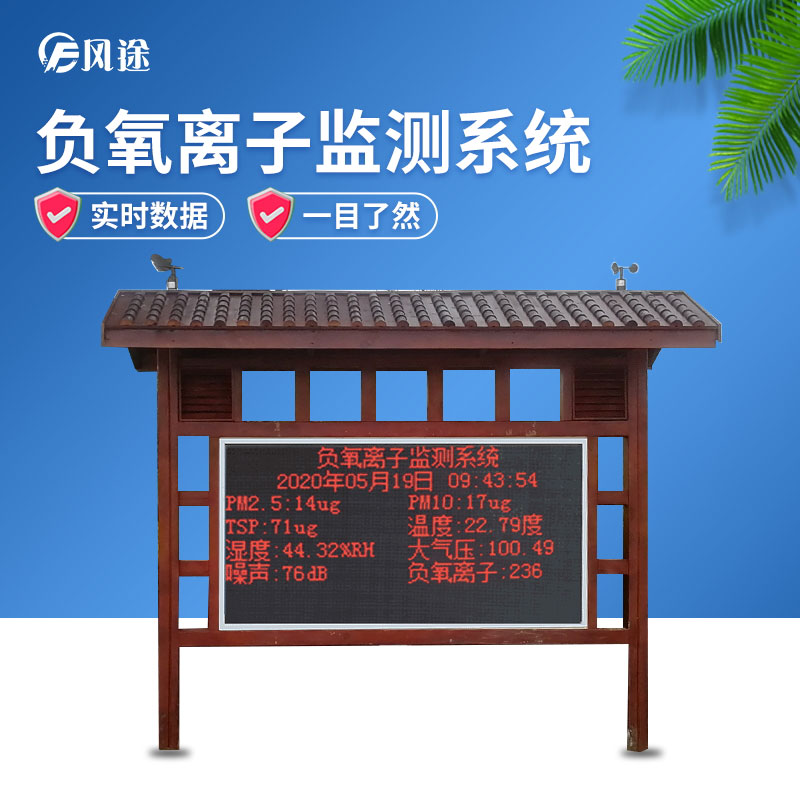 負氧離子監測系統，讓空氣清新指數看得見